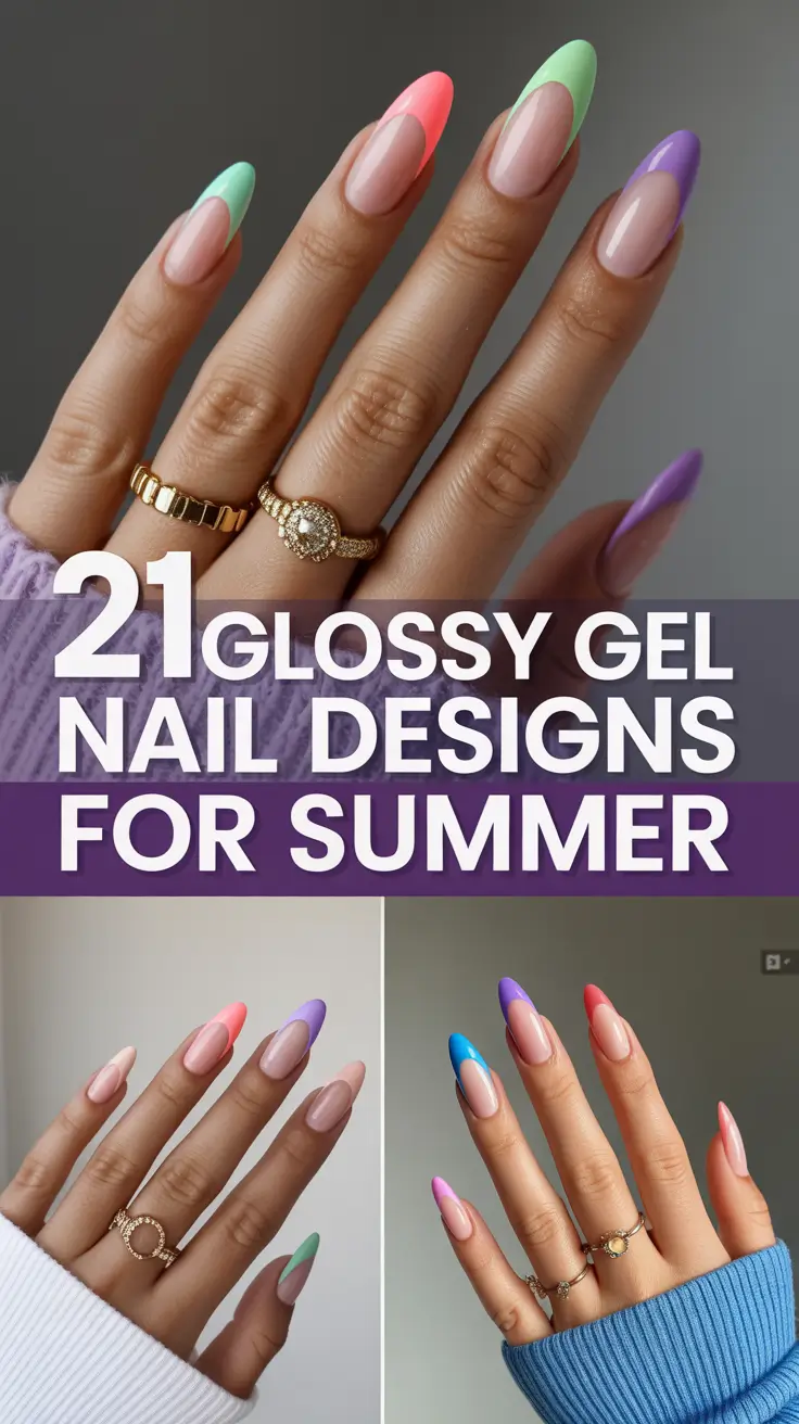 Glossy Gel Nail Designs for Summer 2025 That Feel Fresh, Blooming & Totally You