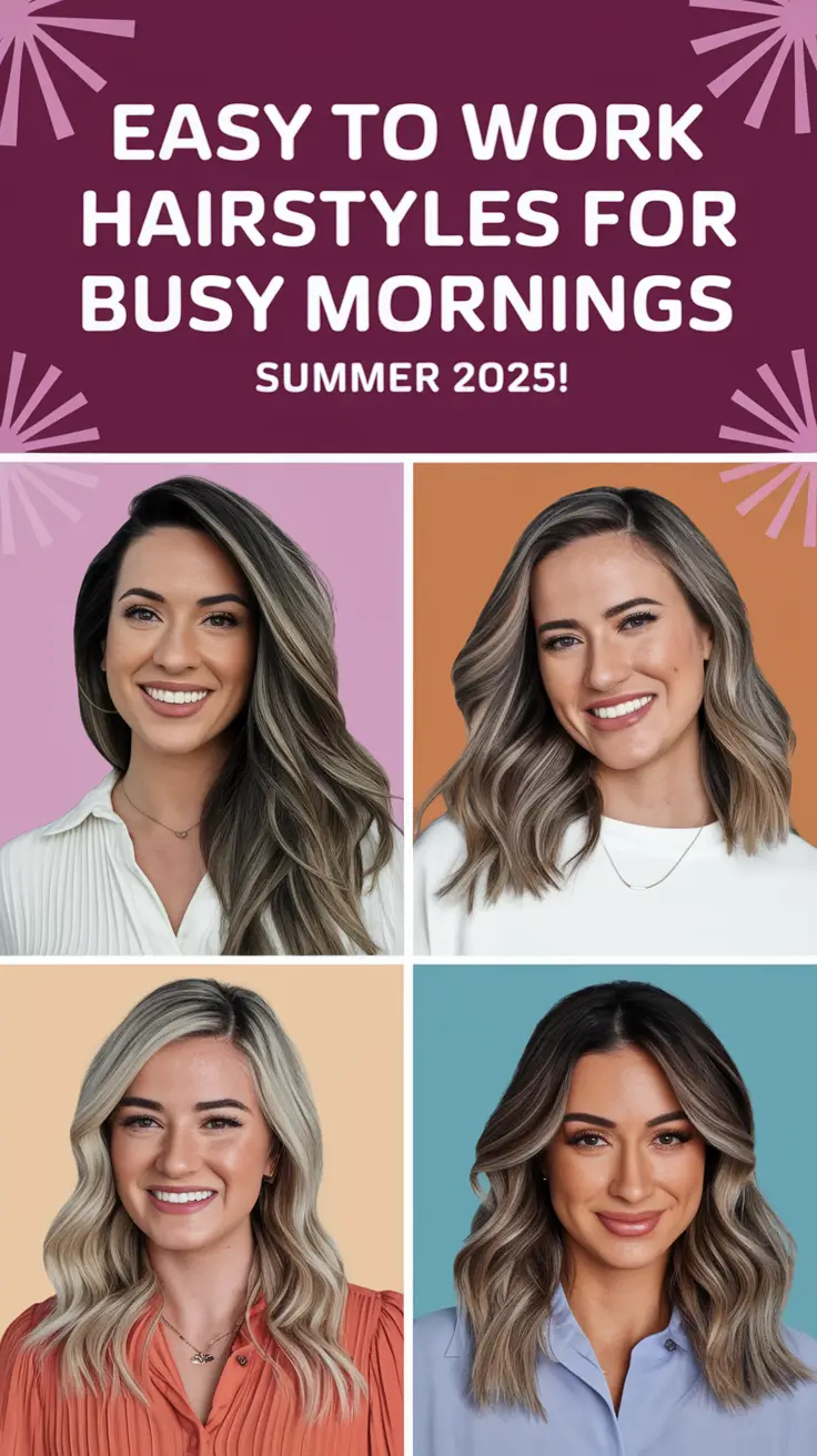 Easy to Work Hairstyles for Busy Mornings – Summer 2025!