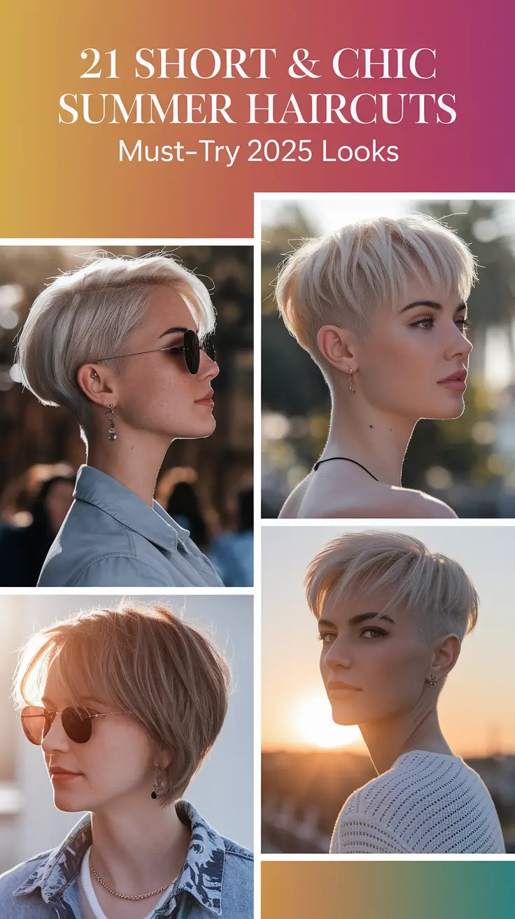 Short & Chic Summer Haircuts – Must-Try 2025 Looks for Every Hair Type