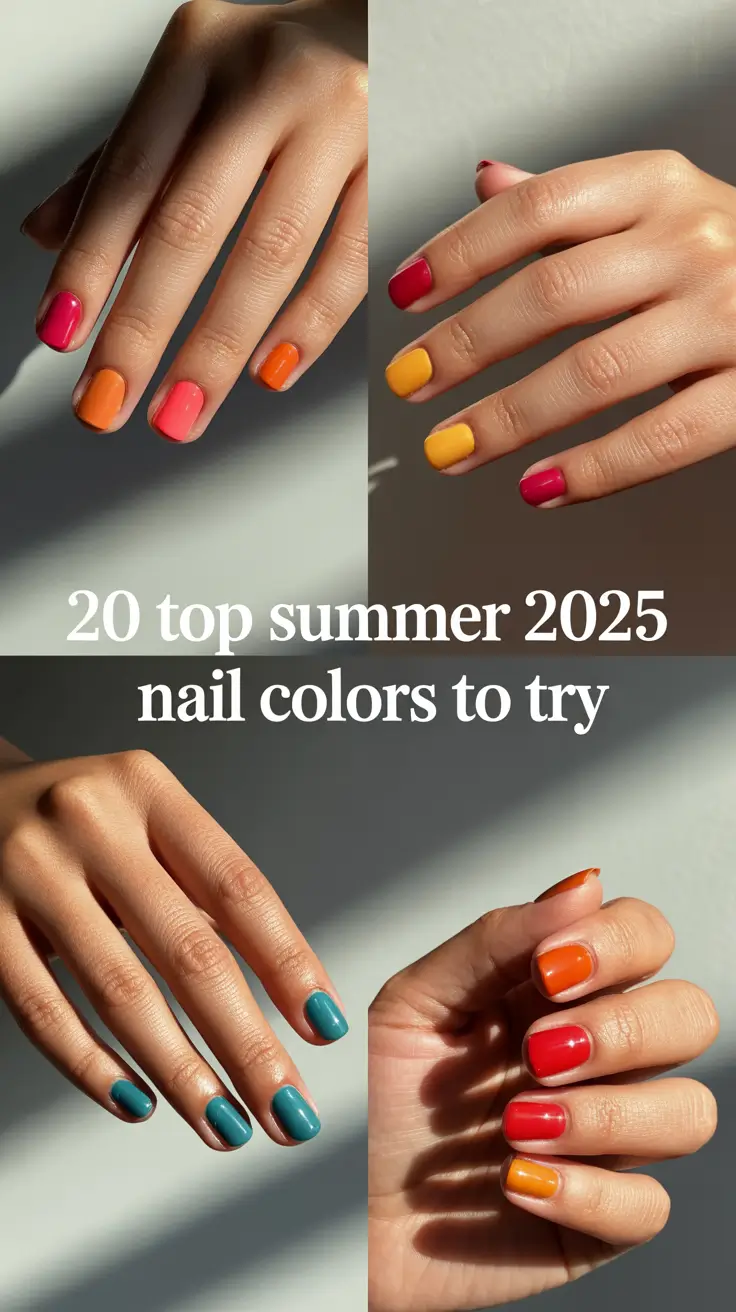 Top Summer 2025 Nail Colors to Try: Fresh, Bold & Trending Manicure Ideas for the Hottest Season