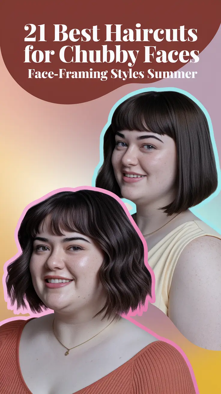 Best Haircuts for Chubby Faces – Face-Framing Styles Summer 2025