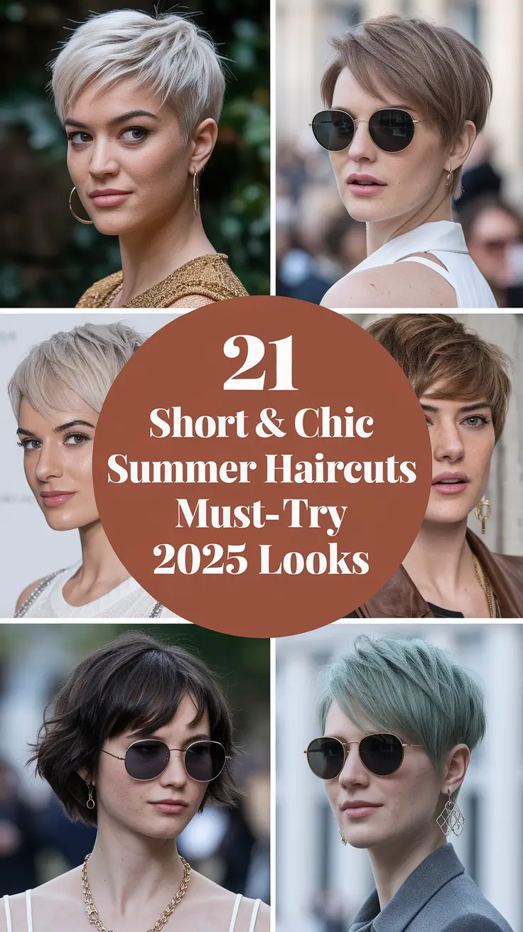 Short & Chic Summer Haircuts – Must-Try 2025 Looks for Every Hair Type