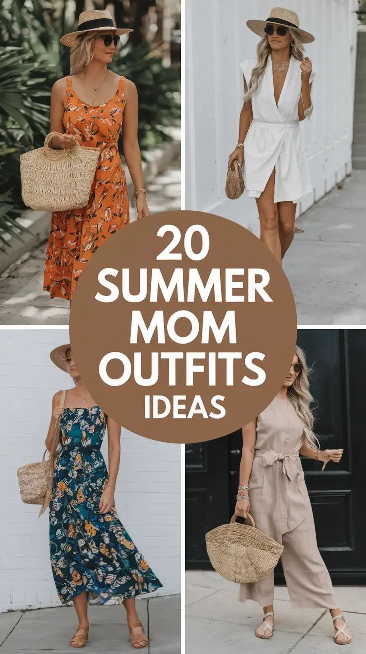 Fresh & Comfy Summer Mom Outfits Ideas 2025 That Are Cute, Casual, and Totally Wearable