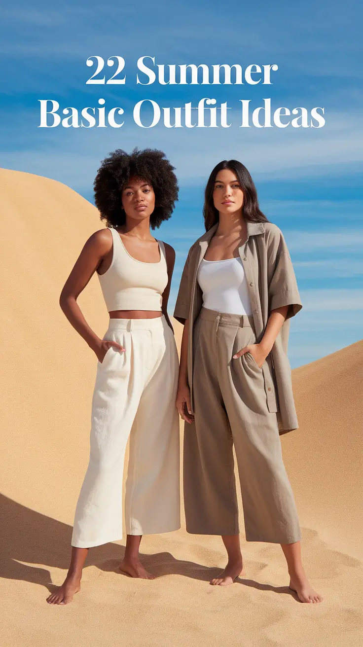 Summer Basic Outfit Ideas 2025: Casual Looks for Every Body & Mood