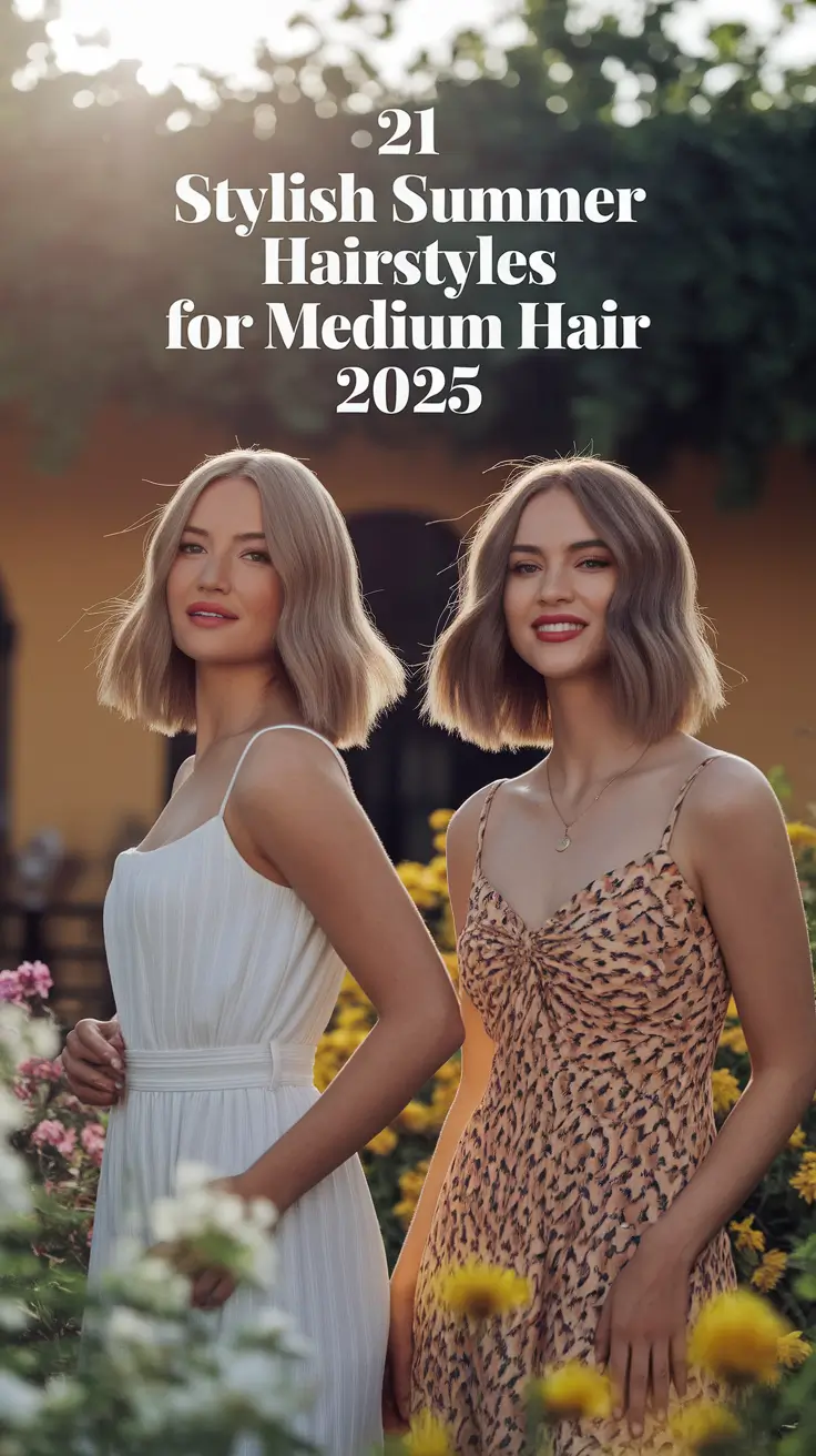 Stylish Summer Hairstyles for Medium Hair 2025: Cute & Trendy Looks for Every Vibe