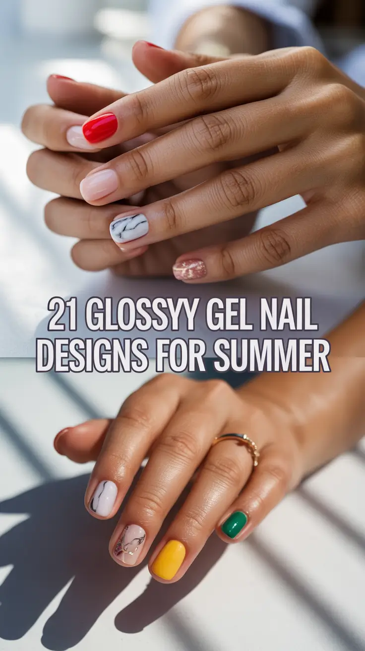 Glossy Gel Nail Designs for Summer 2025 That Feel Fresh, Blooming & Totally You