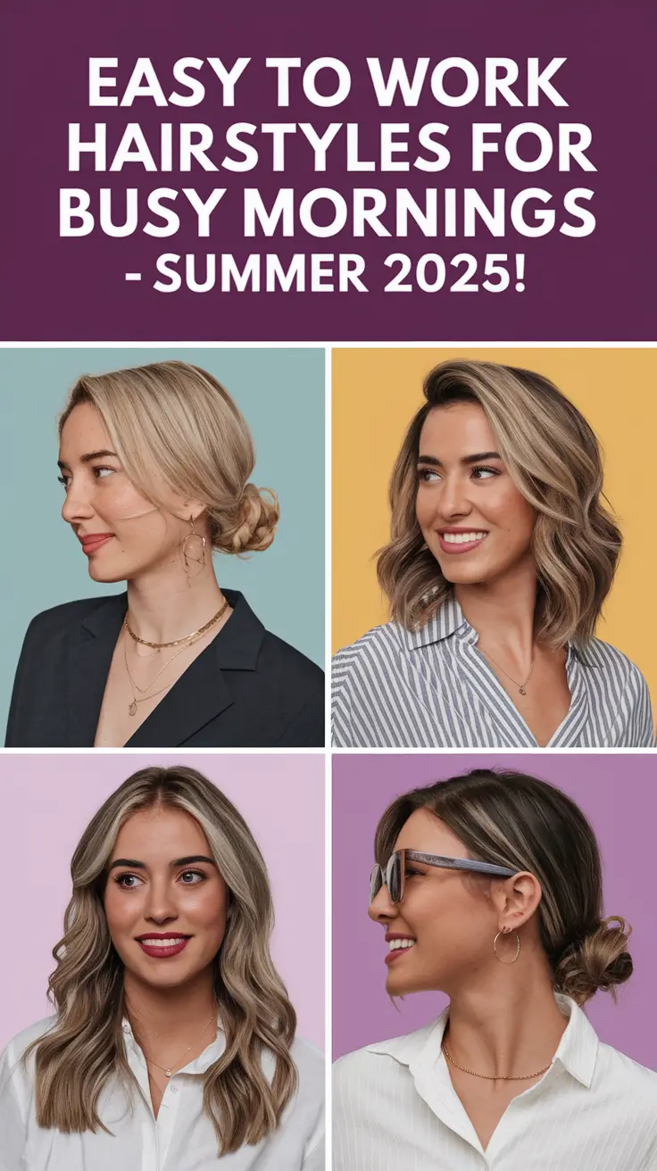 Easy to Work Hairstyles for Busy Mornings – Summer 2025!