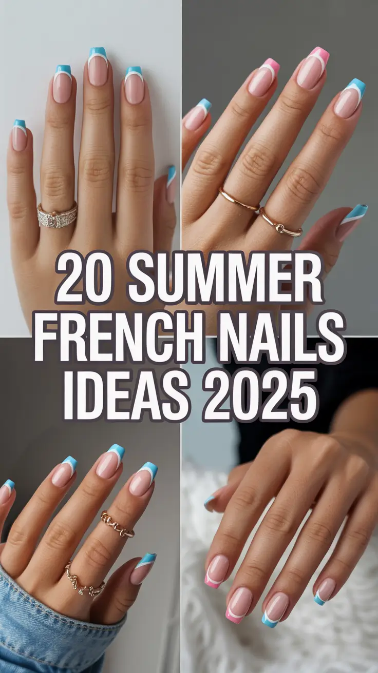 Summer French Nails Ideas 2025: Fresh, Trendy, and Almond-Perfect Designs for Hot Days