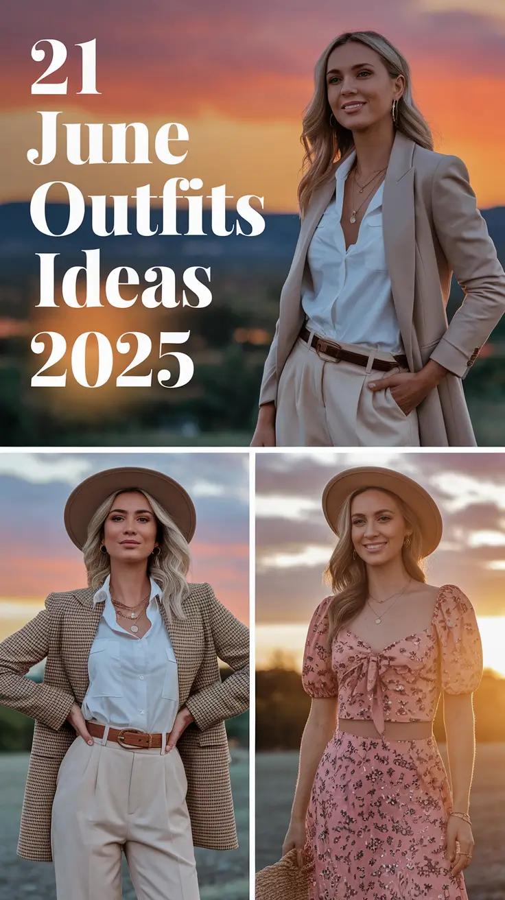 June Outfits Ideas 2025: Stylish Looks for City Walks, Workdays & Summer Escapes
