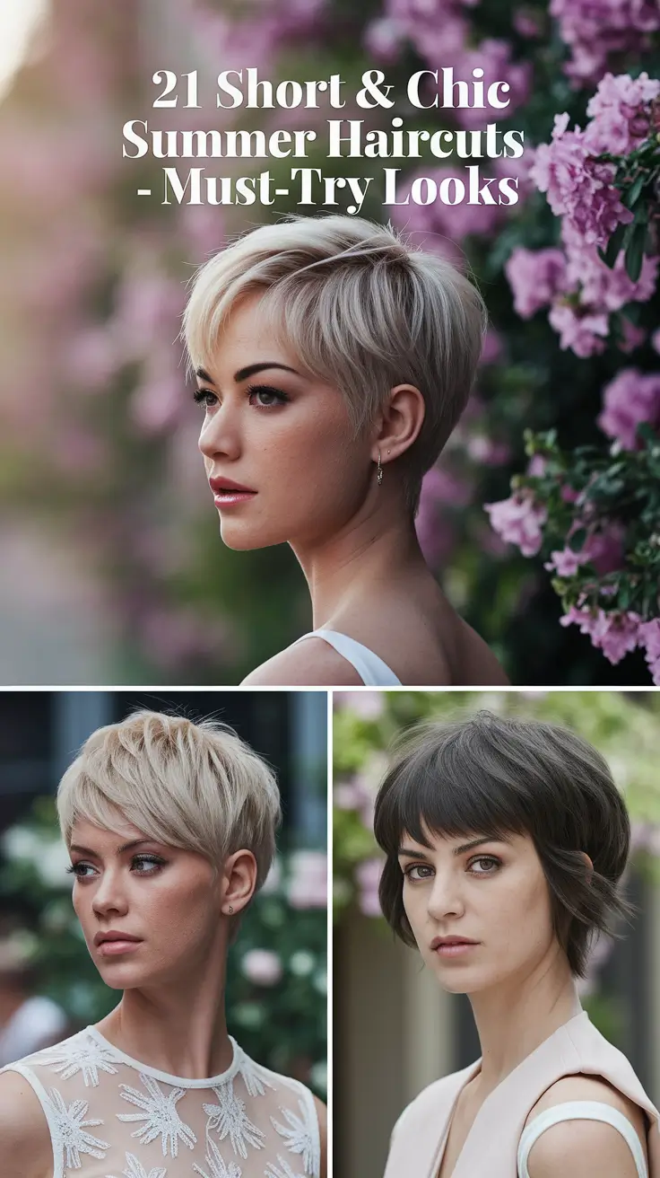 Short & Chic Summer Haircuts – Must-Try 2025 Looks for Every Hair Type