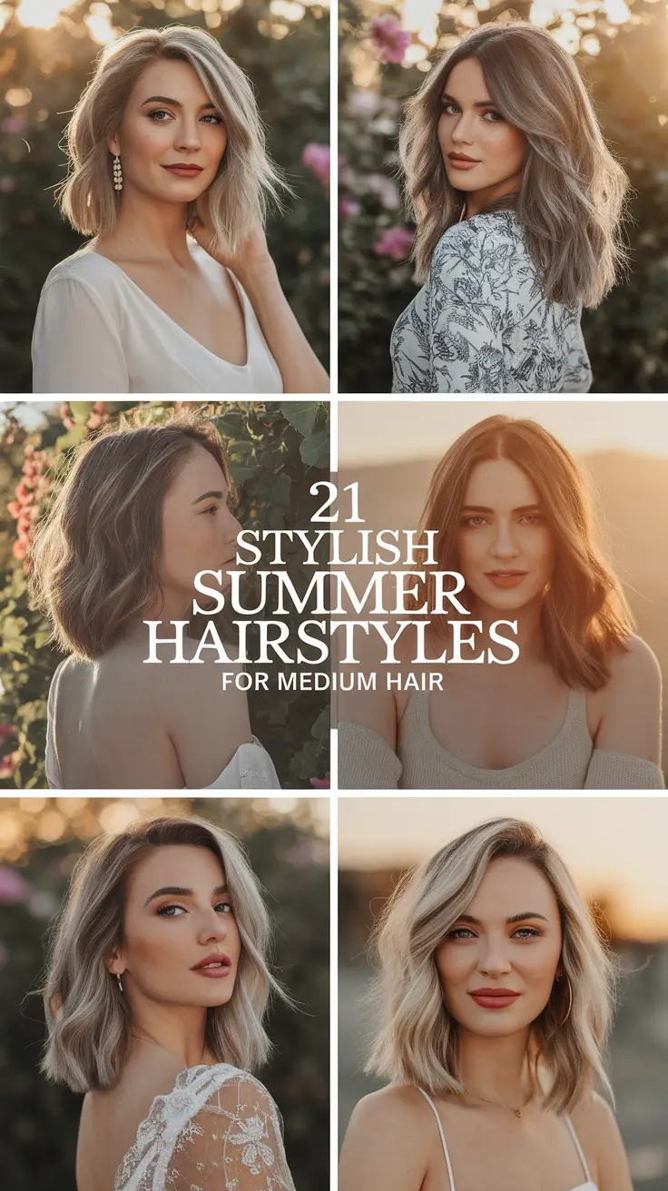 Stylish Summer Hairstyles for Medium Hair 2025: Cute & Trendy Looks for Every Vibe