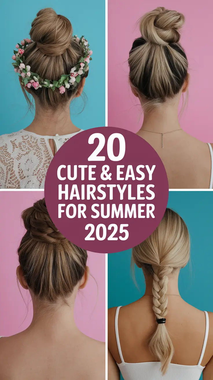 Cute & Easy Hairstyles for Summer 2025: Everyday Looks for School, Work & Parties