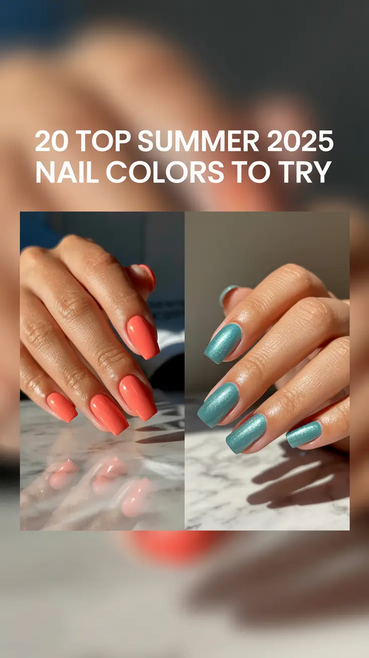 Top Summer 2025 Nail Colors to Try: Fresh, Bold & Trending Manicure Ideas for the Hottest Season