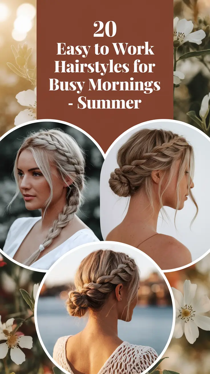 Easy to Work Hairstyles for Busy Mornings – Summer 2025!