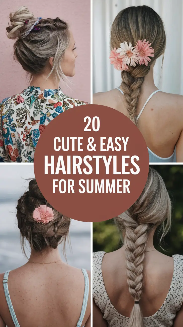 Cute & Easy Hairstyles for Summer 2025: Everyday Looks for School, Work & Parties