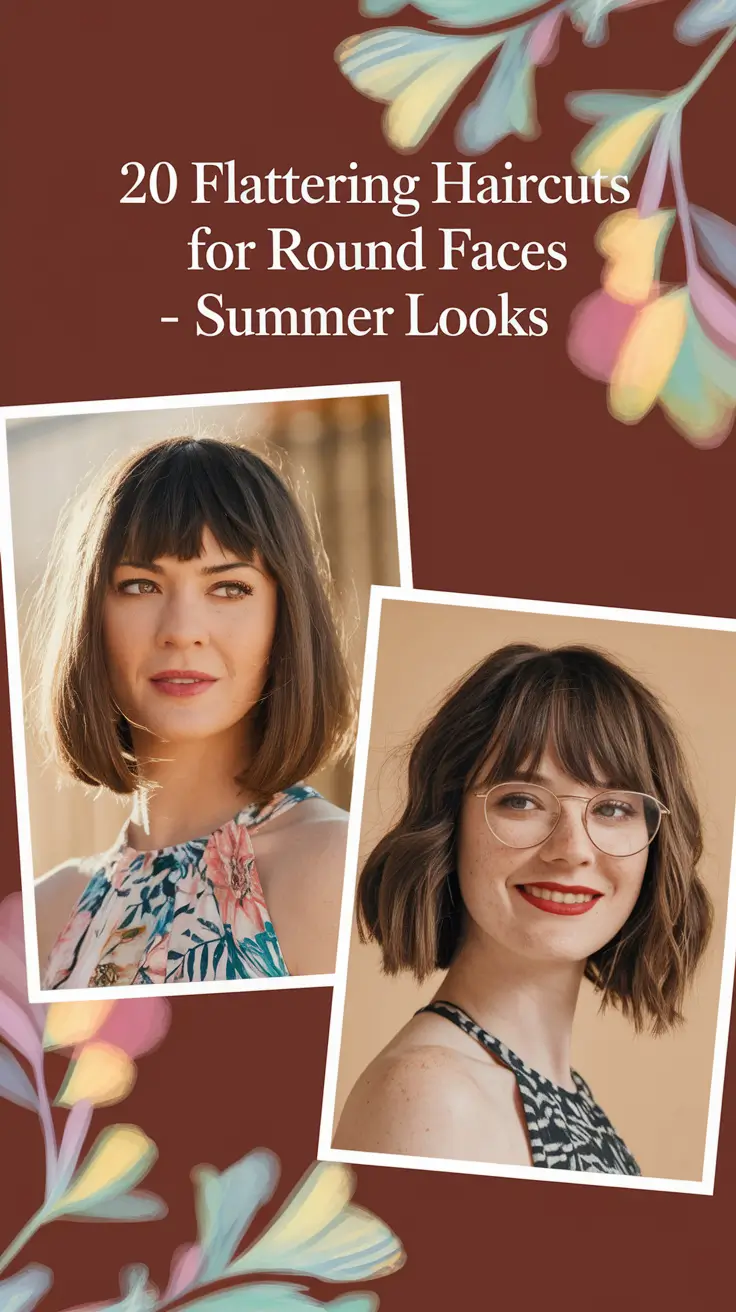 Flattering Haircuts for Round Faces – Summer Looks 2025 That Truly Slim and Shine