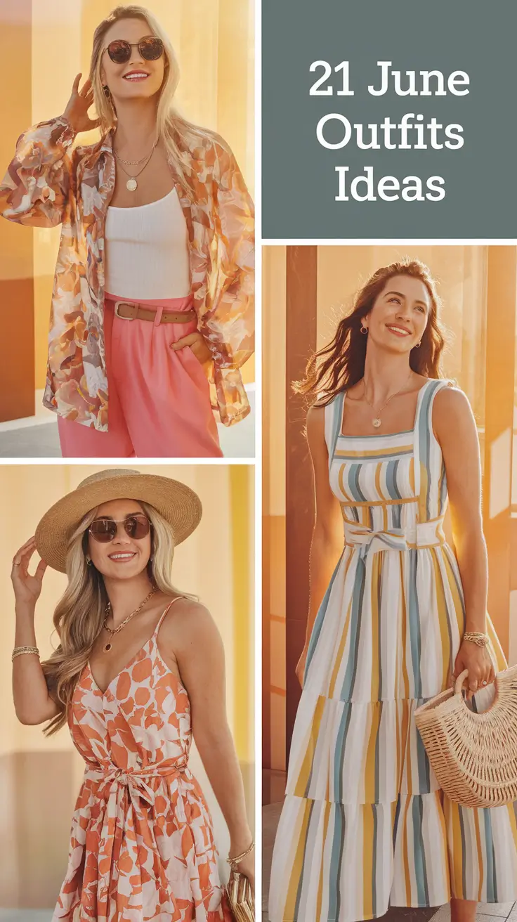 June Outfits Ideas 2025: Stylish Looks for City Walks, Workdays & Summer Escapes