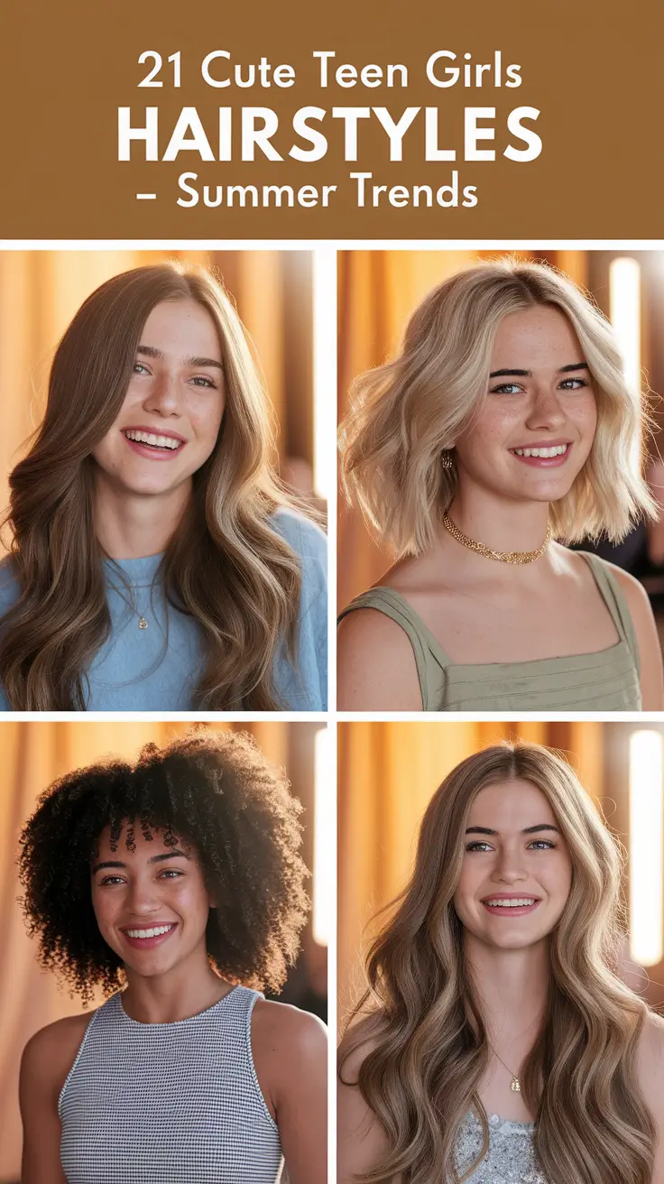 Cute Teen Girls Hairstyles – Summer 2025 Trends You’ll Want to Try Now