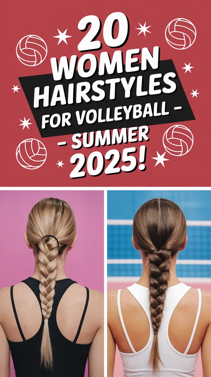 Top Women Hairstyles for Volleyball – Summer 2025 Looks to Keep You Stylish & Sweat-Proof