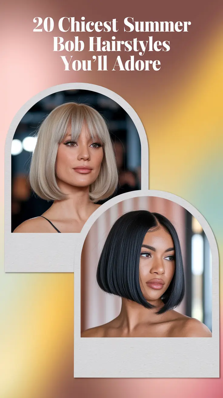 Chicest Summer Bob Hairstyles You’ll Adore in 2025: Short, Cute & Totally Trendy