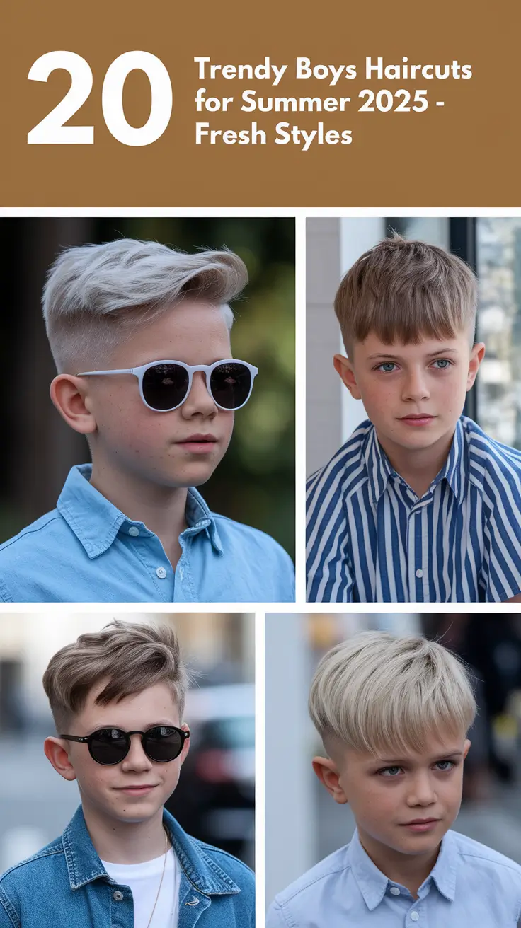 Trendy Boys Haircuts for Summer 2025 – Fresh Styles for Every Age and Vibe