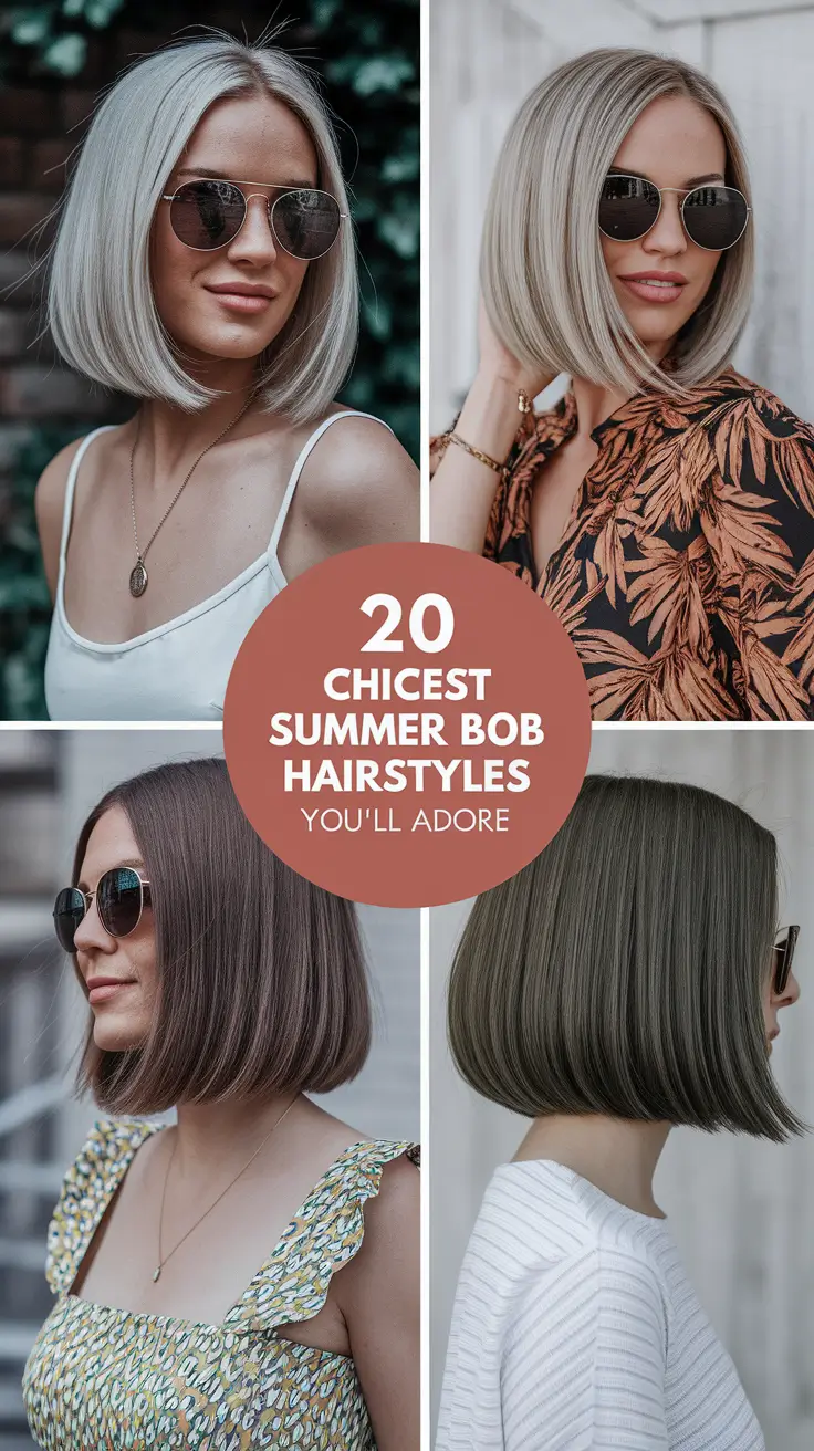 Chicest Summer Bob Hairstyles You’ll Adore in 2025: Short, Cute & Totally Trendy