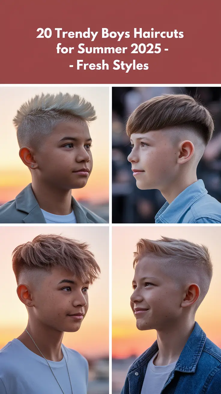 Trendy Boys Haircuts for Summer 2025 – Fresh Styles for Every Age and Vibe