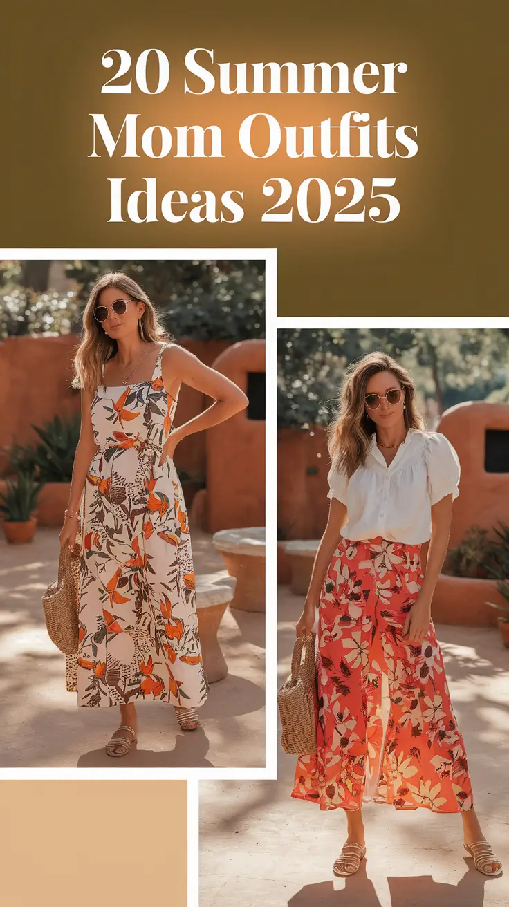 Fresh & Comfy Summer Mom Outfits Ideas 2025 That Are Cute, Casual, and Totally Wearable
