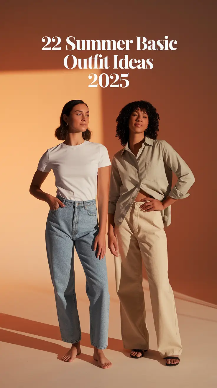 Summer Basic Outfit Ideas 2025: Casual Looks for Every Body & Mood