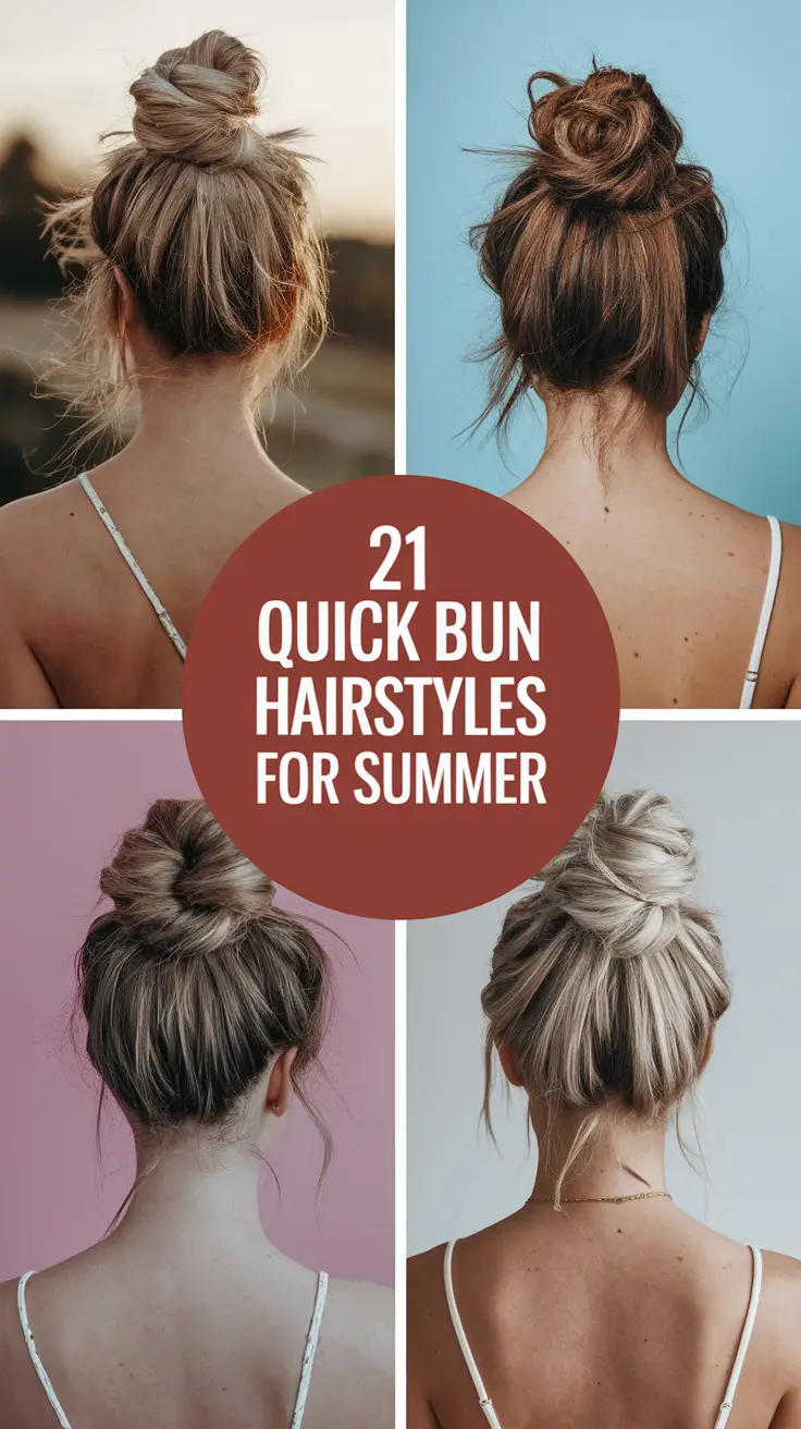 Quick Bun Hairstyles for Summer 2025: Effortless Looks for Every Mood