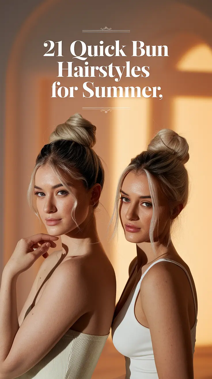 Quick Bun Hairstyles for Summer 2025: Effortless Looks for Every Mood