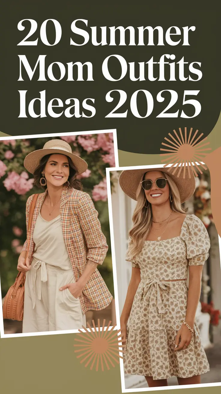 Fresh & Comfy Summer Mom Outfits Ideas 2025 That Are Cute, Casual, and Totally Wearable