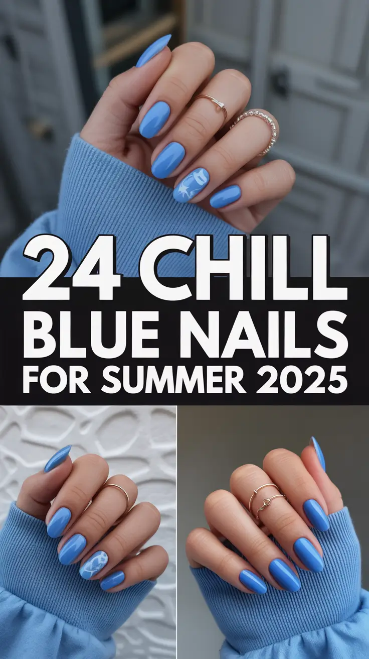 Chill Blue Nails for Summer 2025: Inspo, Trends & Fresh Aesthetic Ideas