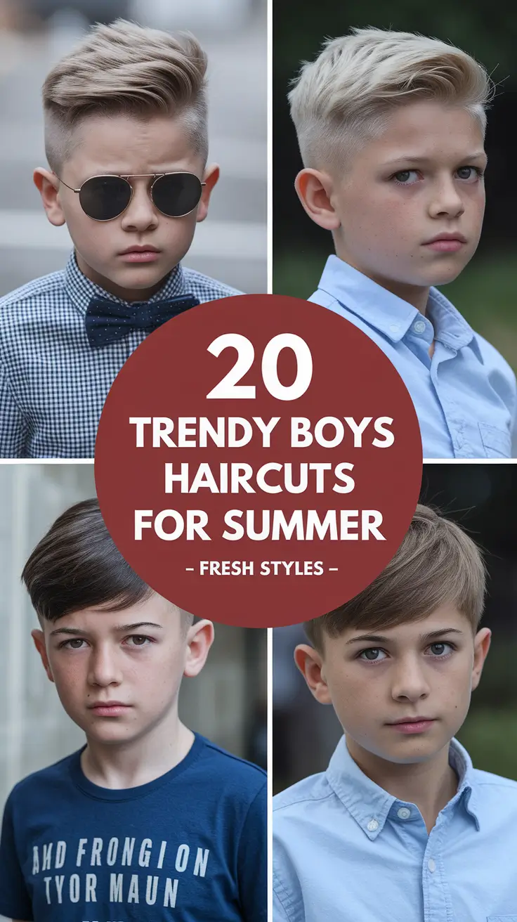 Trendy Boys Haircuts for Summer 2025 – Fresh Styles for Every Age and Vibe