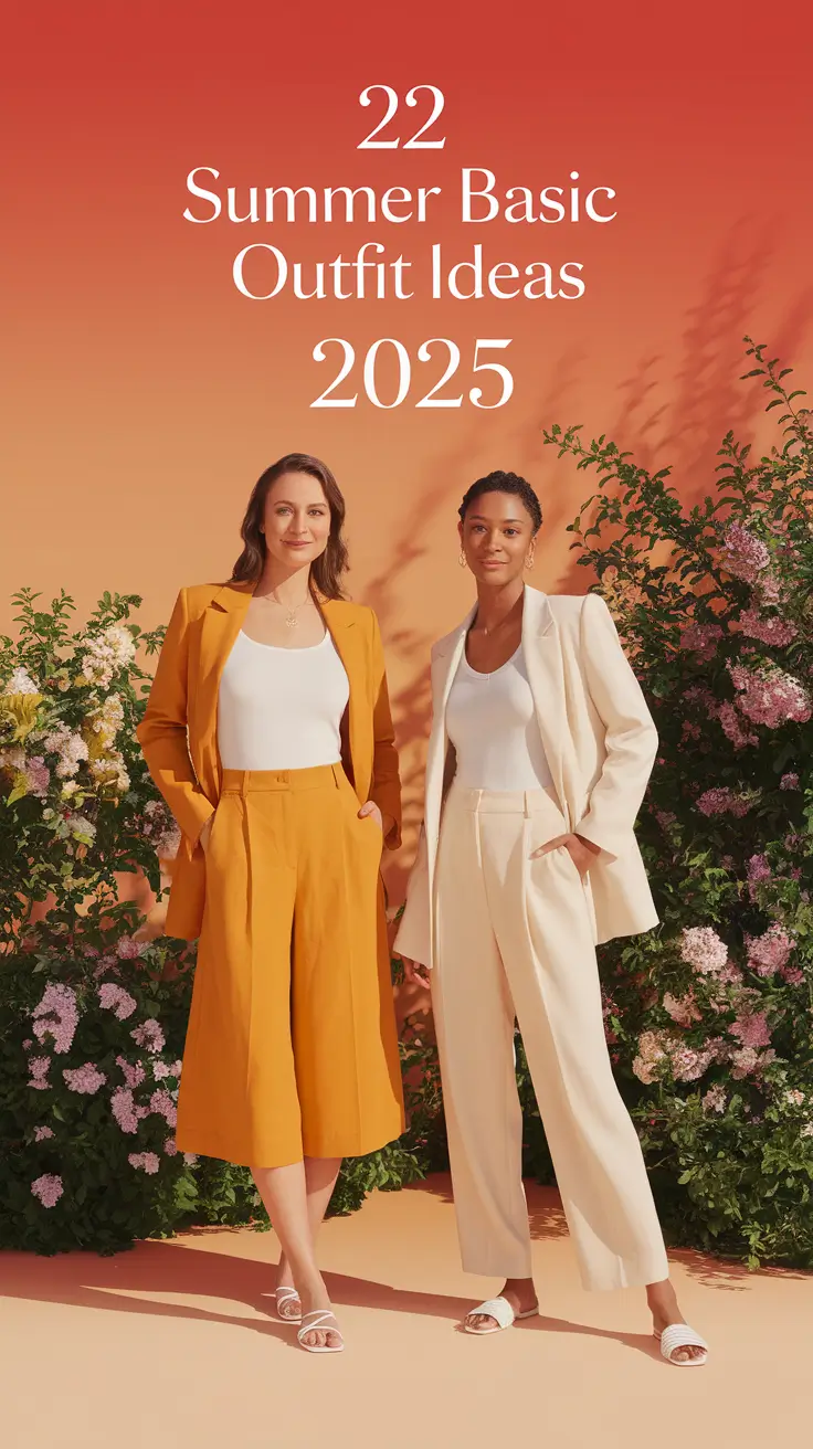 Summer Basic Outfit Ideas 2025: Casual Looks for Every Body & Mood