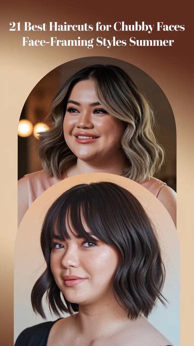 Best Haircuts for Chubby Faces – Face-Framing Styles Summer 2025