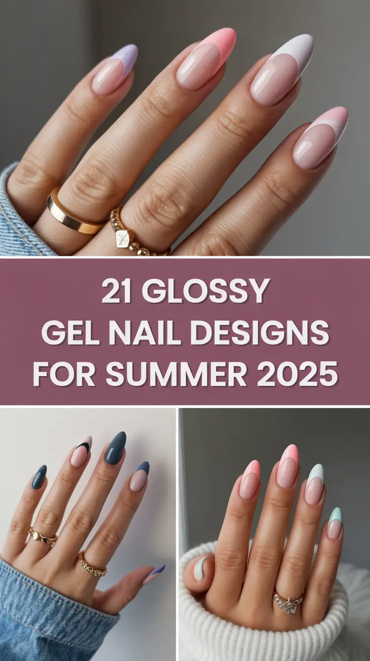 Glossy Gel Nail Designs for Summer 2025 That Feel Fresh, Blooming & Totally You