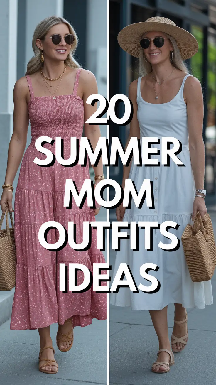Fresh & Comfy Summer Mom Outfits Ideas 2025 That Are Cute, Casual, and Totally Wearable