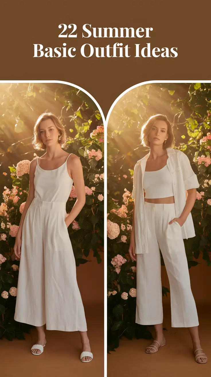 Summer Basic Outfit Ideas 2025: Casual Looks for Every Body & Mood
