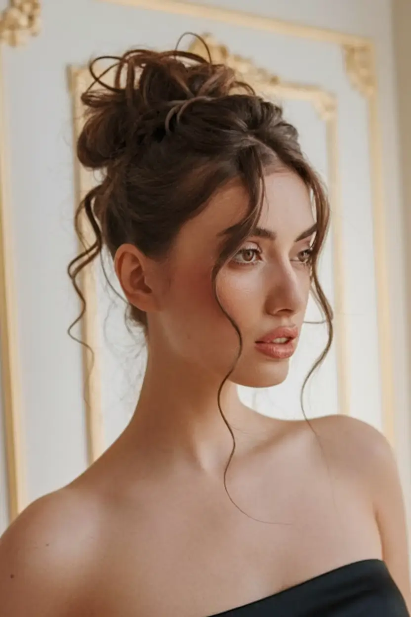 Quick Bun Hairstyles for Summer 2025! Soft Romantic Curls in a Loose Updo