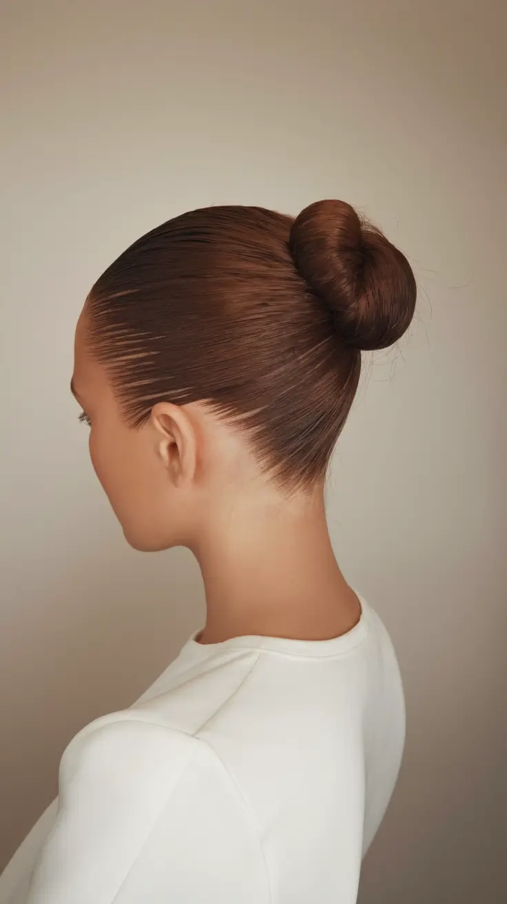 Quick Bun Hairstyles for Summer 2025! Classic Donut Bun with Glossy Shine