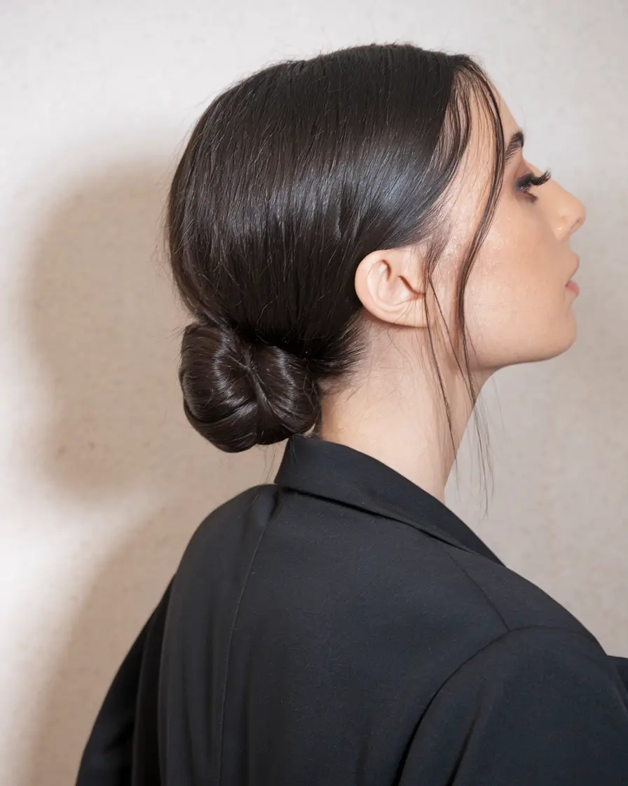 Quick Bun Hairstyles for Summer 2025! Low Twisted Bun with Curtain Strands