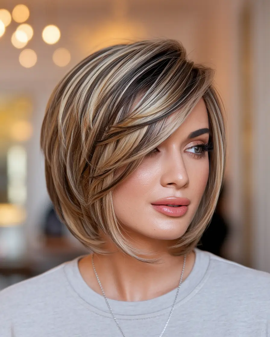 Short & Chic Summer Haircuts - Must-Try 2025 Looks Dimensional Layered Honey Bob