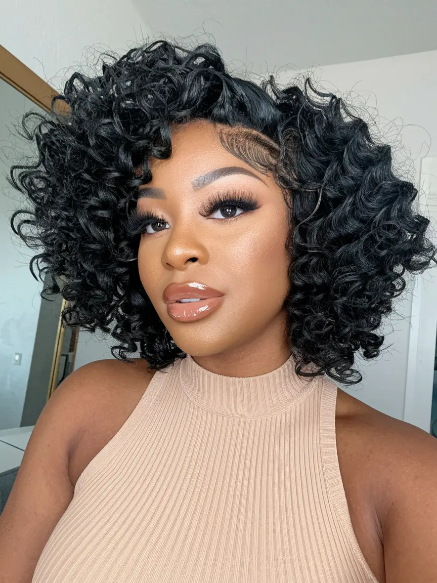 Short Hair, Big Style: Top Summer Looks 2025 Big Curls, Big Mood