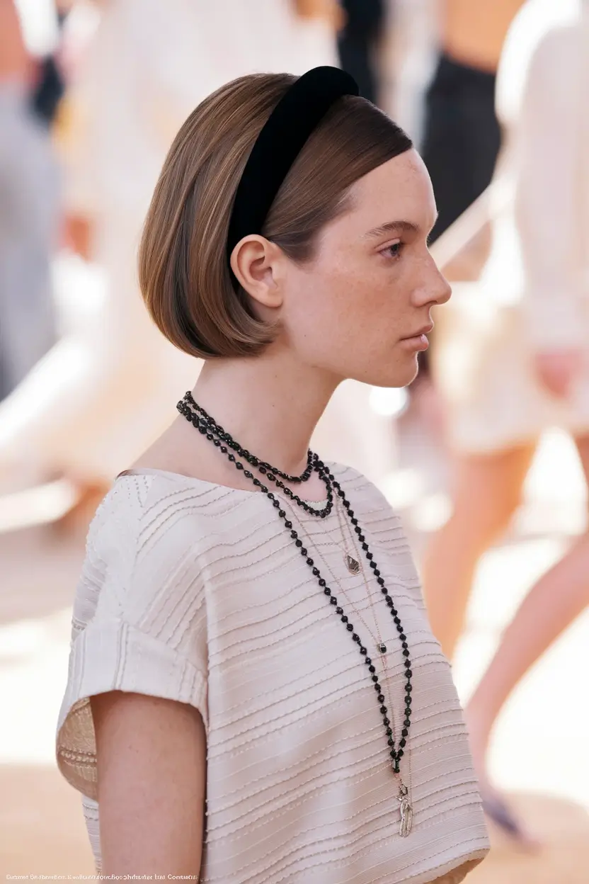 Short Hair, Big Style: Top Summer Looks 2025 Headband Chic with a Modern Pageboy Cut
