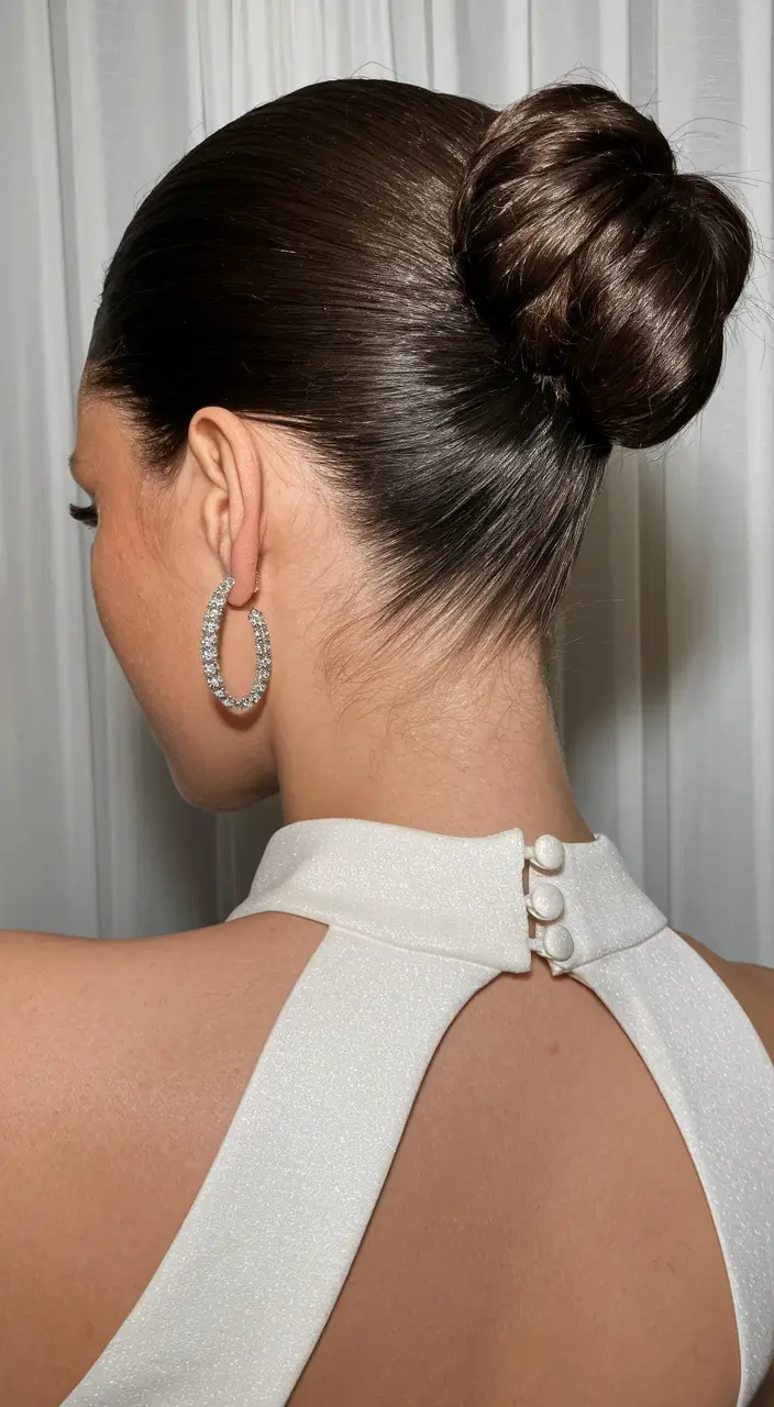 Simple Updos Hairstyles Perfect for Summer 2025! Glossy Ballet Bun with Ultra Hold