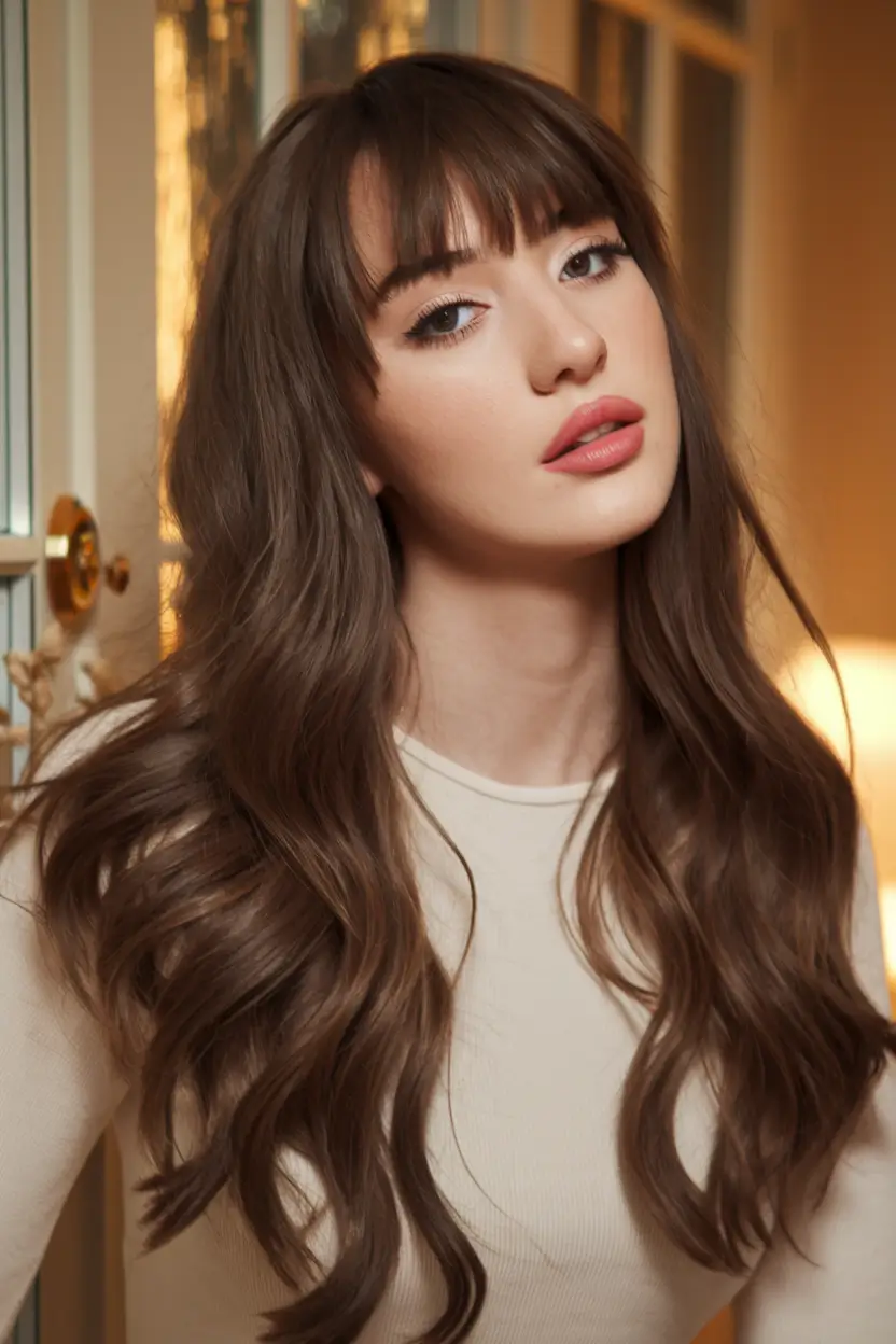 Stylish & Easy Wig Ideas to Try Summer 2025! Soft Auburn Curls with Curtain Bangs