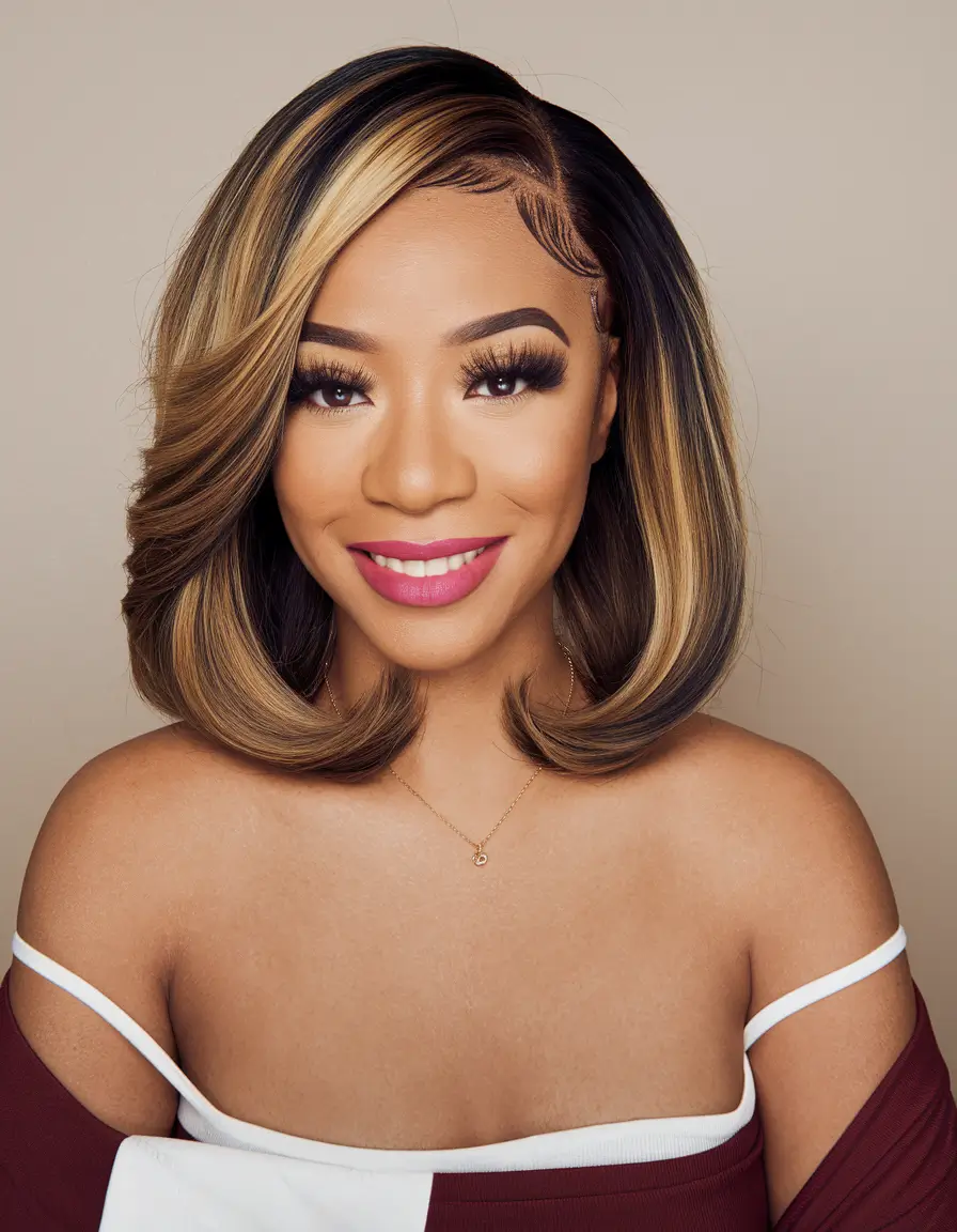 Stylish & Easy Wig Ideas to Try Summer 2025! Retro Flip Bob with Chunky Highlights