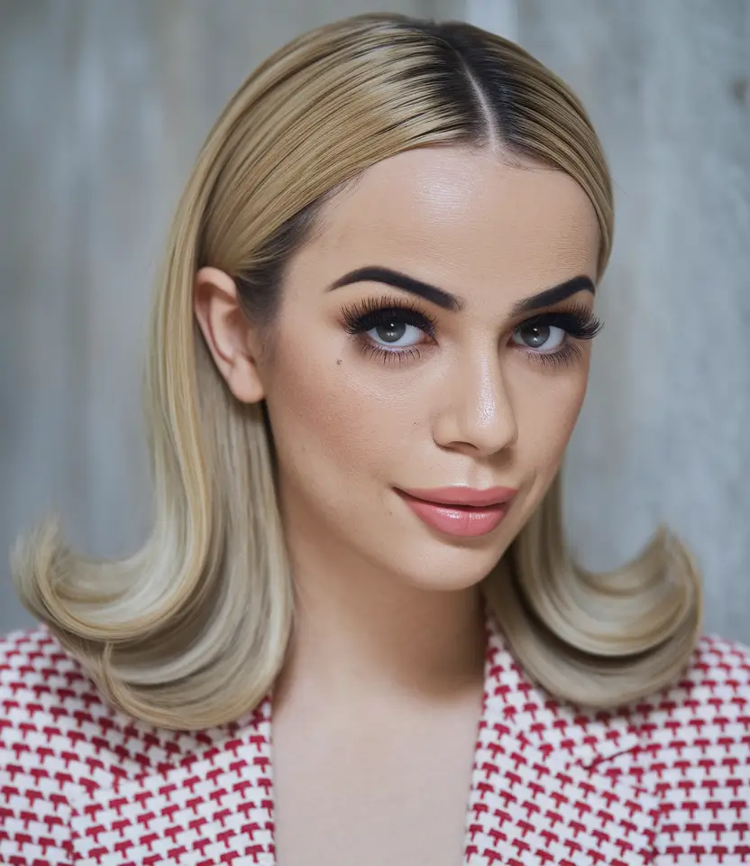 Stylish Summer Hairstyles for Medium Hair 2025 Retro Volume Meets Polished Flip