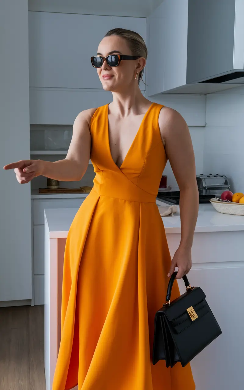 Summer Basic Outfit Ideas 2025 The Power of Citrus: A Statement Dress